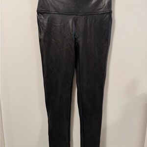 SPANX Faux Leather Black Leggings